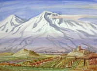 The-Holy-Ararat. Watercolor