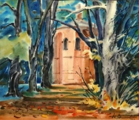 Old capelle, watercolour