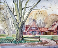 Restoran Frau Schmidt, watercolour