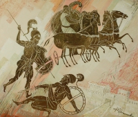 Battle  of Achilles and Hector