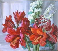 Amarilis.Oil. Canvas.40x50