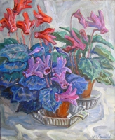 Dark-Lilac. Oil. Canvas.60x50