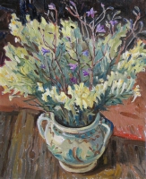 Field-bouquet. Oli.Canvas.42x35.