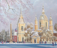 Winter on Vasilievsky island